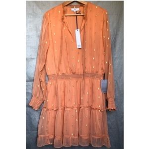 NWT NSR Ruffle Trim Smocked Dress